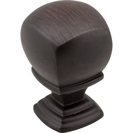 Jeffrey Alexander 7/8" Overall Length  Brushed Oil Rubbed Bronze Katharine Cabinet Knob 188DBAC